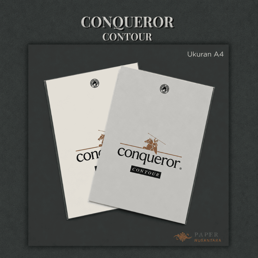 [10 Lembar] Kertas Import Conqueror Contour Ukuran A4 | Kertas Fancy Impor Sertifikat Piagam Kartu N
