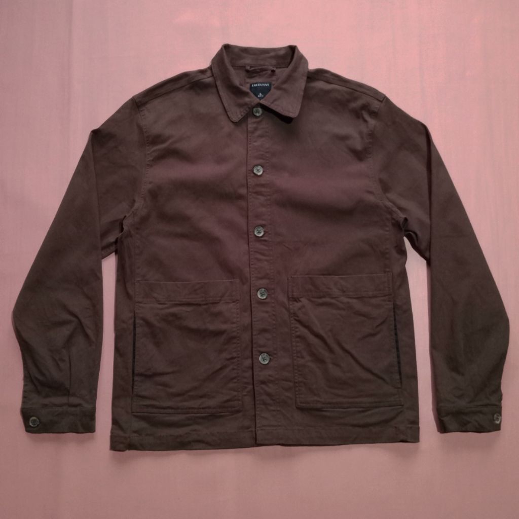 Jaket Pria Executive Lengan Panjang Dark Brown