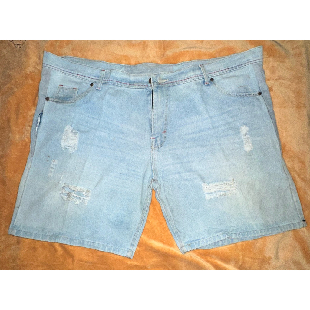 (PL) Celana Pendek Jeans Pria Sobek Size 42 Jumbo