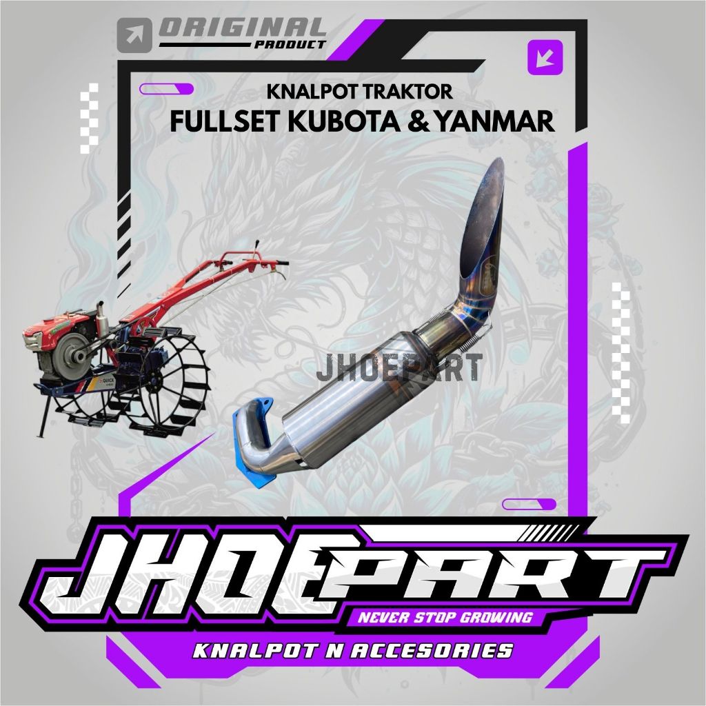 KNALPOT TRAKTOR KUBOTA YANMAR STAINLESS