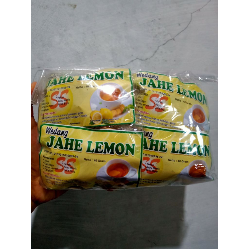 wedang rempah jahe lemon