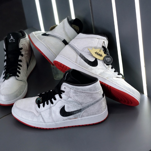 Air Jordan 1 Mid Fearless Edison Chen - Clot 100% Original