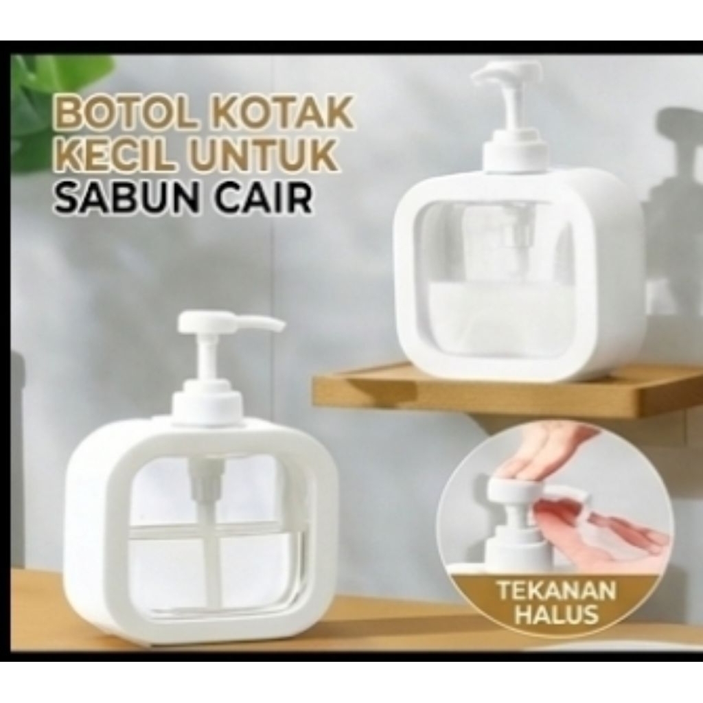 Botol Sabun Pump Kotak – Desain Minimalis & Praktis