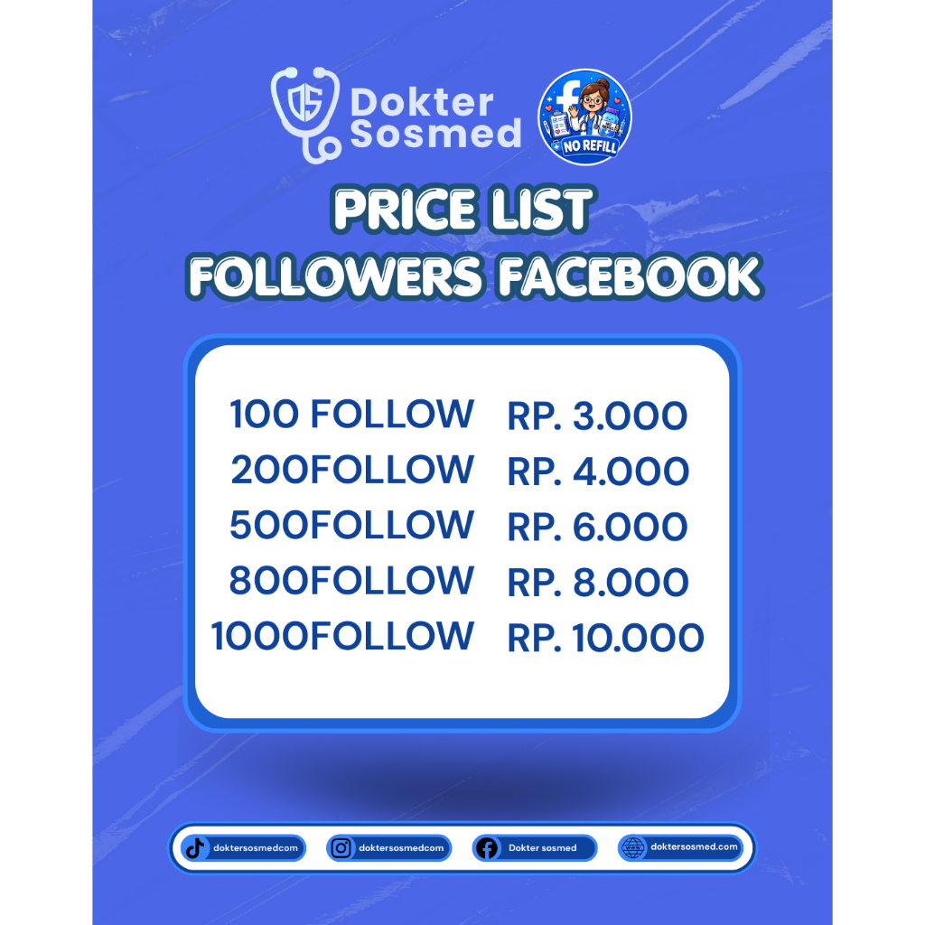 Dokter Sosmed | Jasa Promosi Facebook Followers | Support Akun & Page
