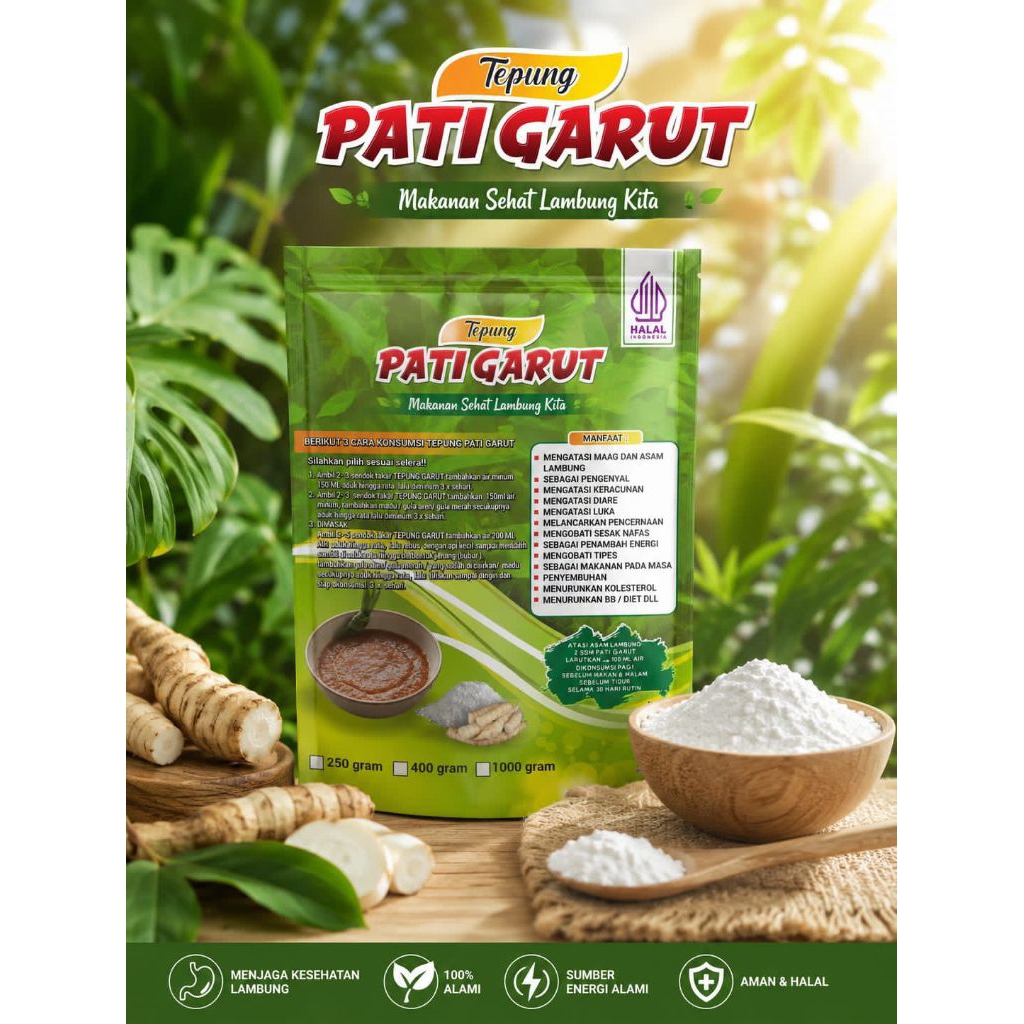 Tepung Pati Garut 1 Kg Asli Pati Irut Pati Angkrik Original