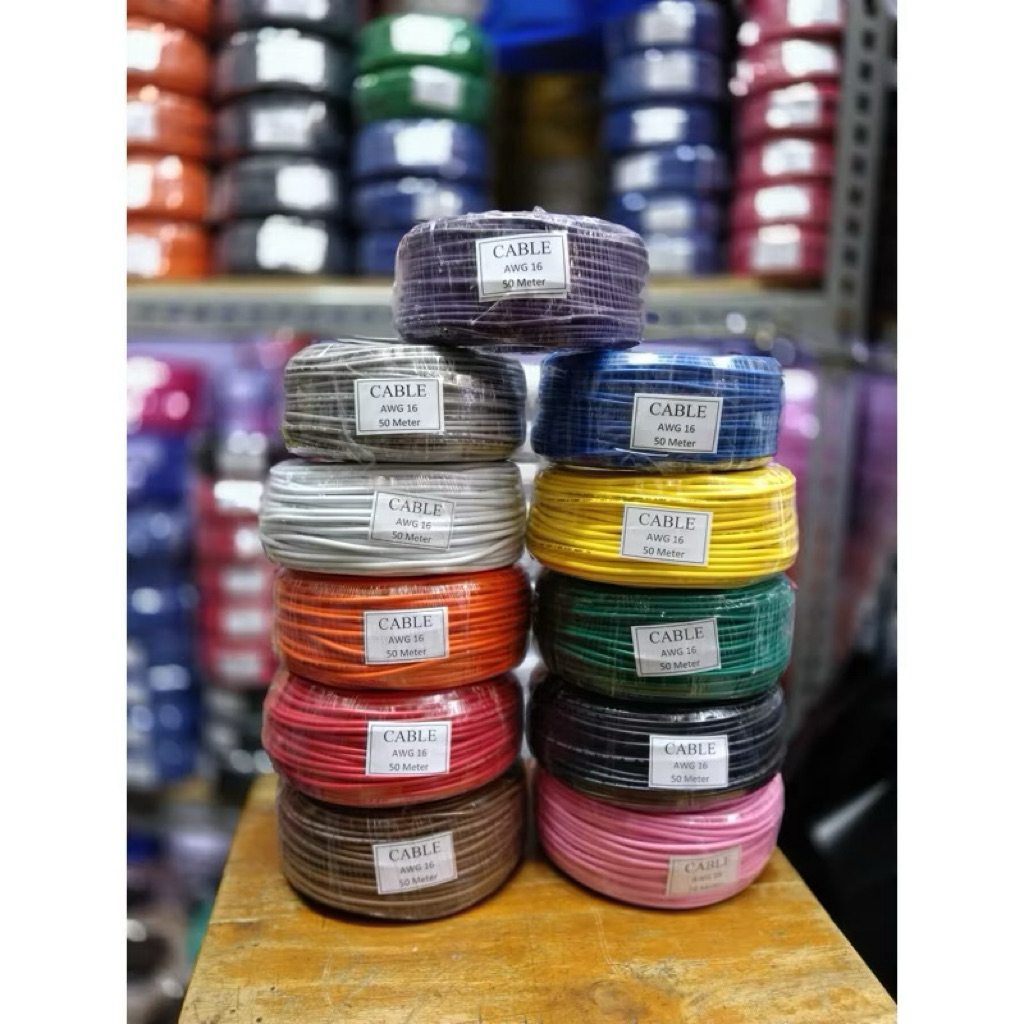 kabel awg 16 50mtr cableton awg16 50mtr/roll cable awg 16 600v awg16