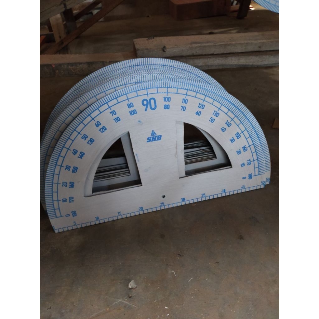 Penggaris Busur Kayu mdf Penggaris busur 180°