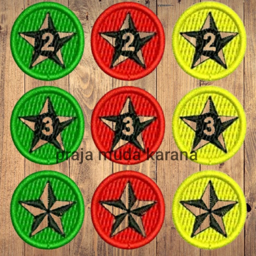 BET BADGE BINTANG TAHUNAN PRAMUKA SIAGA PENGGALANG PENEGAK / PERLENGKAPAN ALAT PRAMUKA