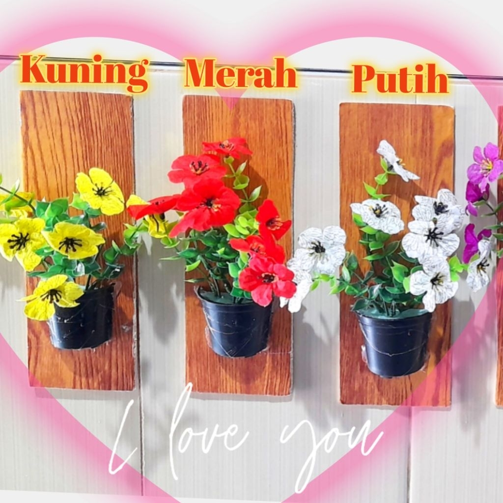 Bunga Tempel Dinding (Walldecor 3D)
