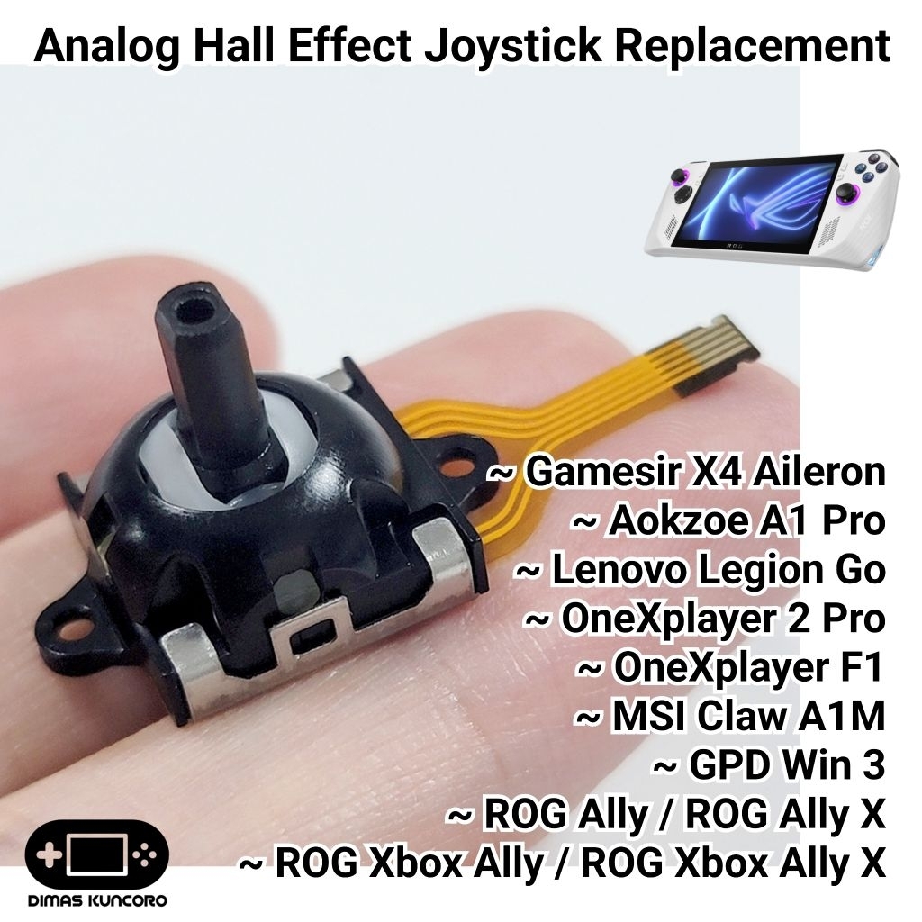 Analog Hall Effect Joystick tombol joystik rog xbox ally x onexplayer 2 pro f1 replacement gaming ha