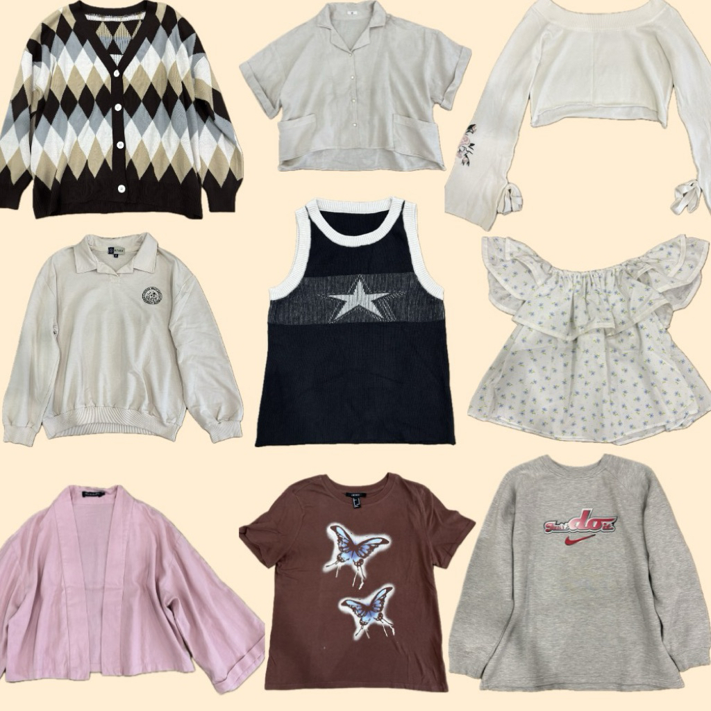 PRELOVED TOPS [Uniqlo GU H&M Colorbox Old Navy This Is April Zara] [Cardigan Kaos Blouse Sweatshirt 