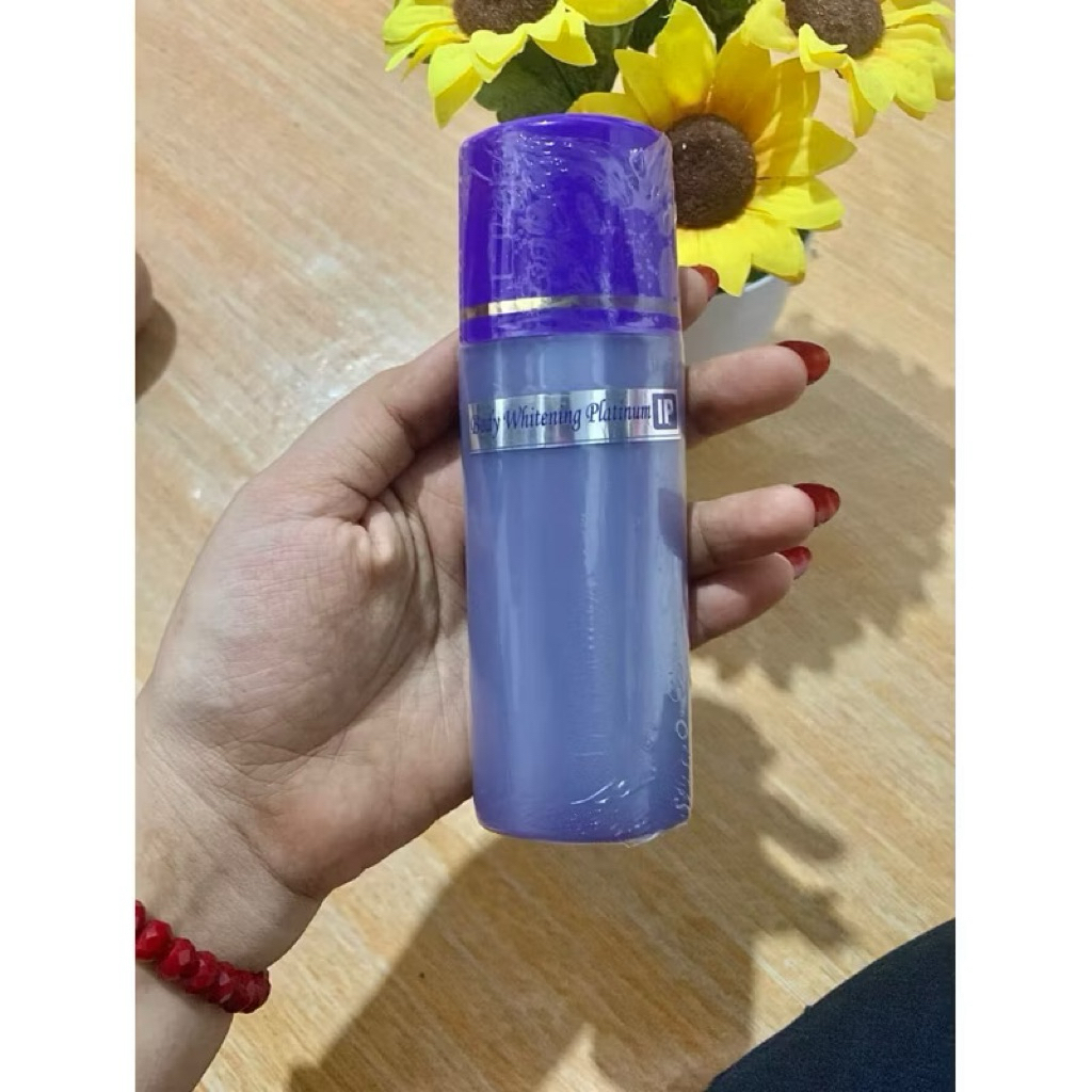 Body Whitening Platinum | Lotion Pemutih Tubuh HB Platinum Triple Dosis - Aroma Anggur, Efek Triple 