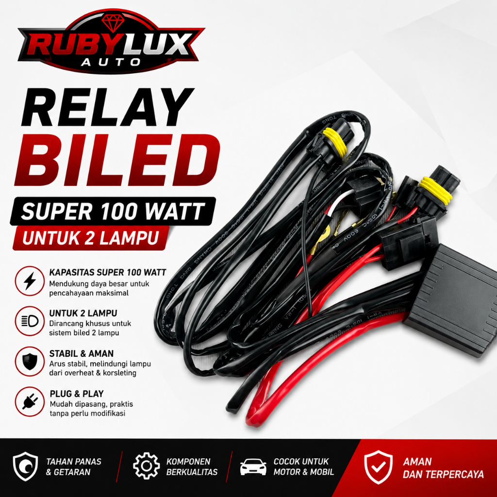 ORIGINAL KABEL RELAY BILED MOBIL RELAY SUPER 2 BILED | KABE RELAY HID MOBIL 2 LAMPU