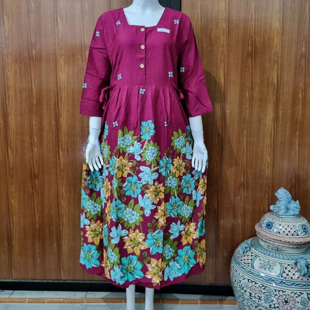 DASTER CHIBI LENGAN 7/8 HAP DASTER KANCING BUSUI BATIK SOLO HAP