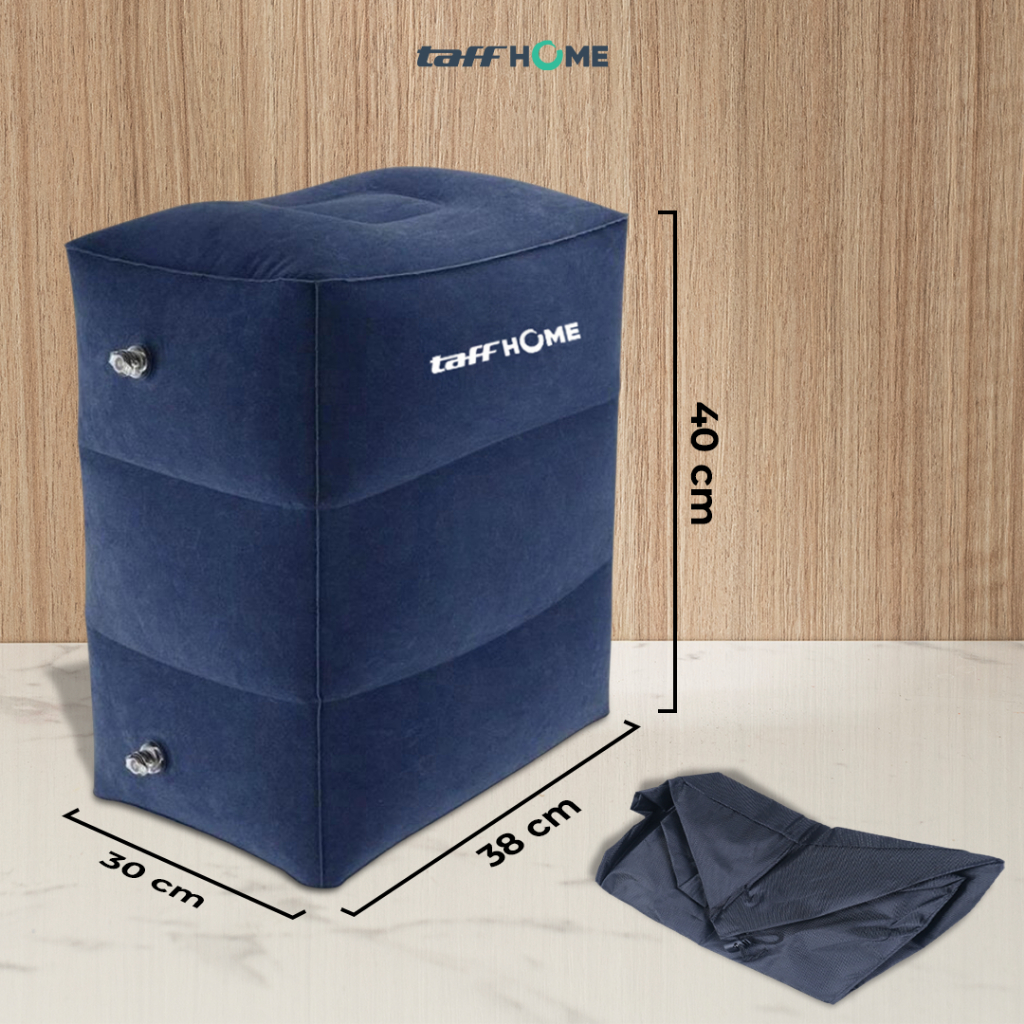 Tuff Home Dudukan Inflatable Biru Tua 30x38x40cm Lipat Portabel