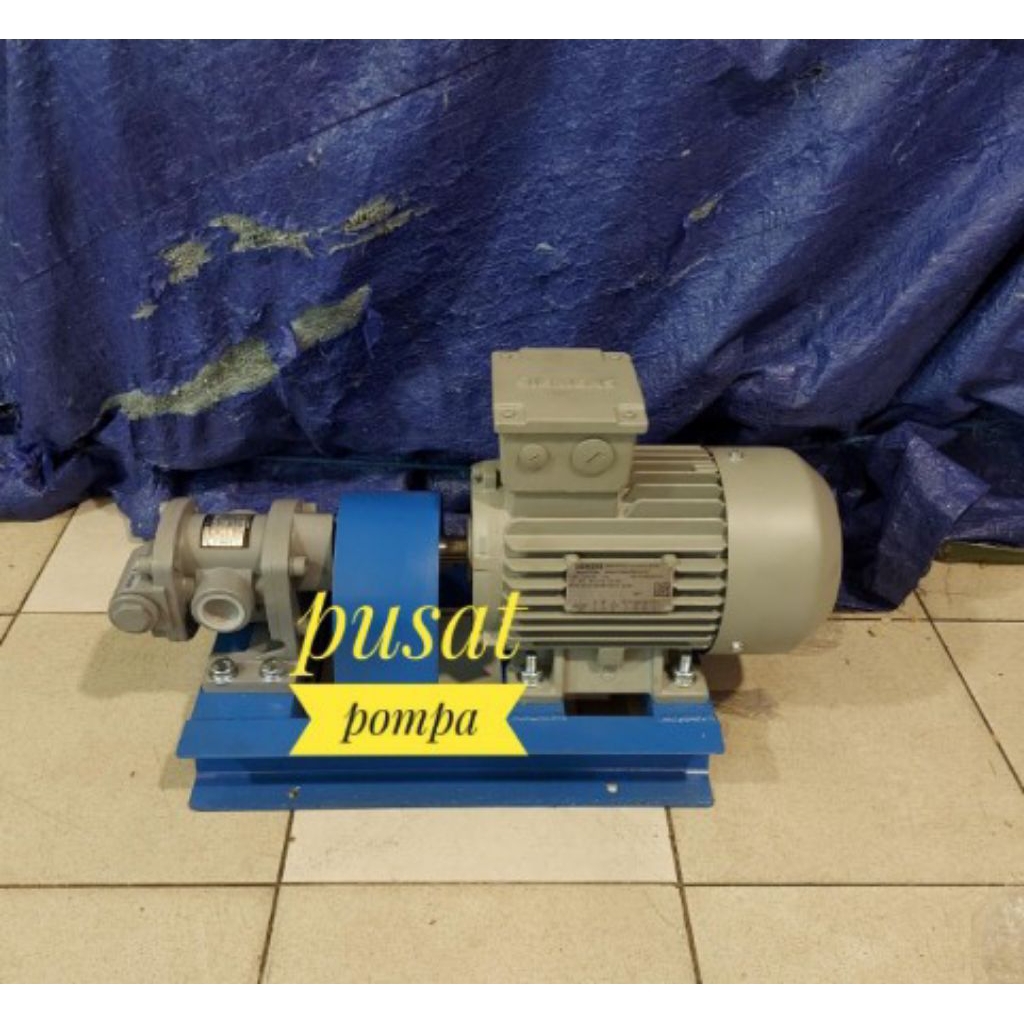 Gear Pump Koshin GL25-5 C/W Motor Siemens Pompa Cairan Kental1,5Kw 3Hp