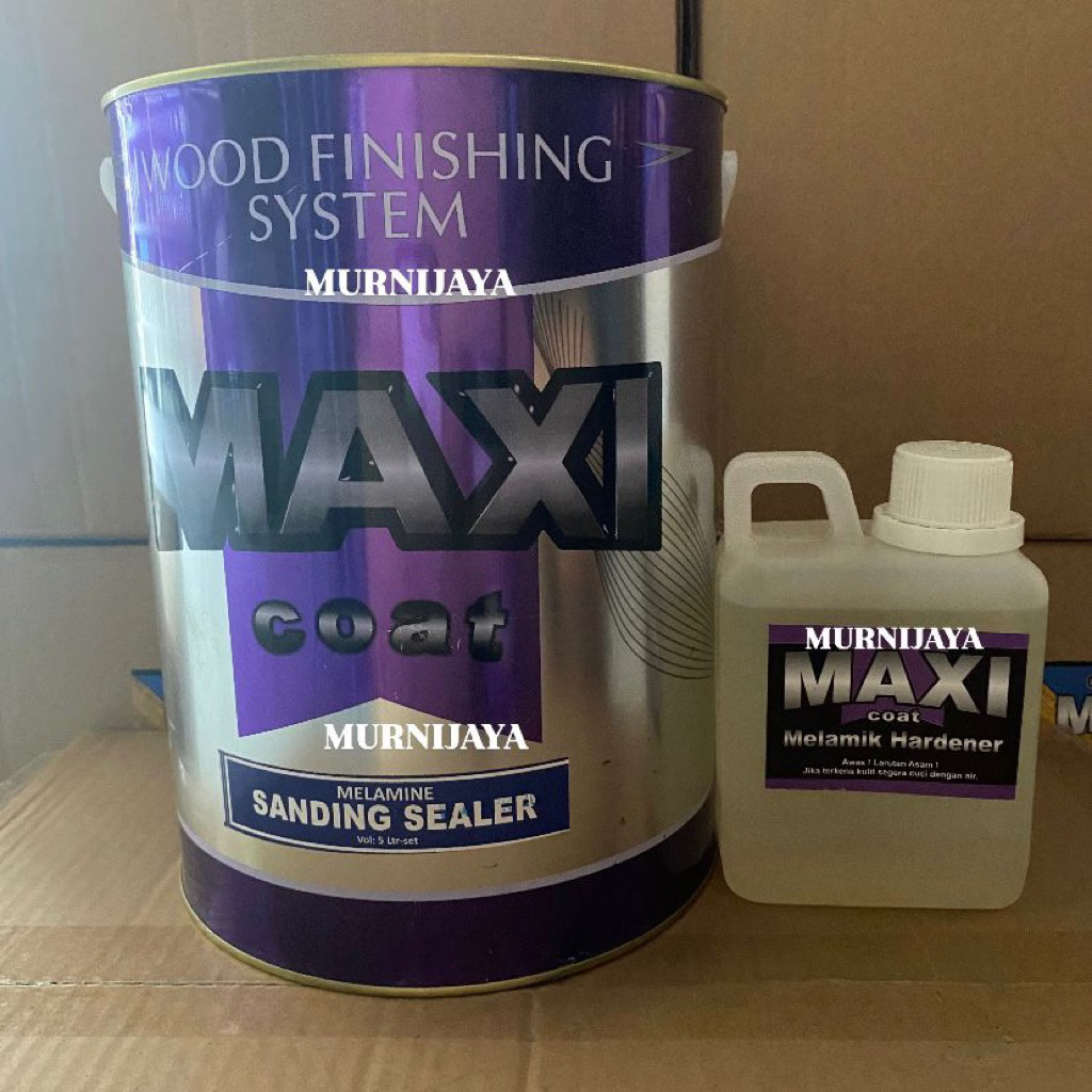 [KHUSUS P.JAWA] MAXI COAT SANDING SEALER 5L + HARDENER SET / CAT MELAMINE MEBEL