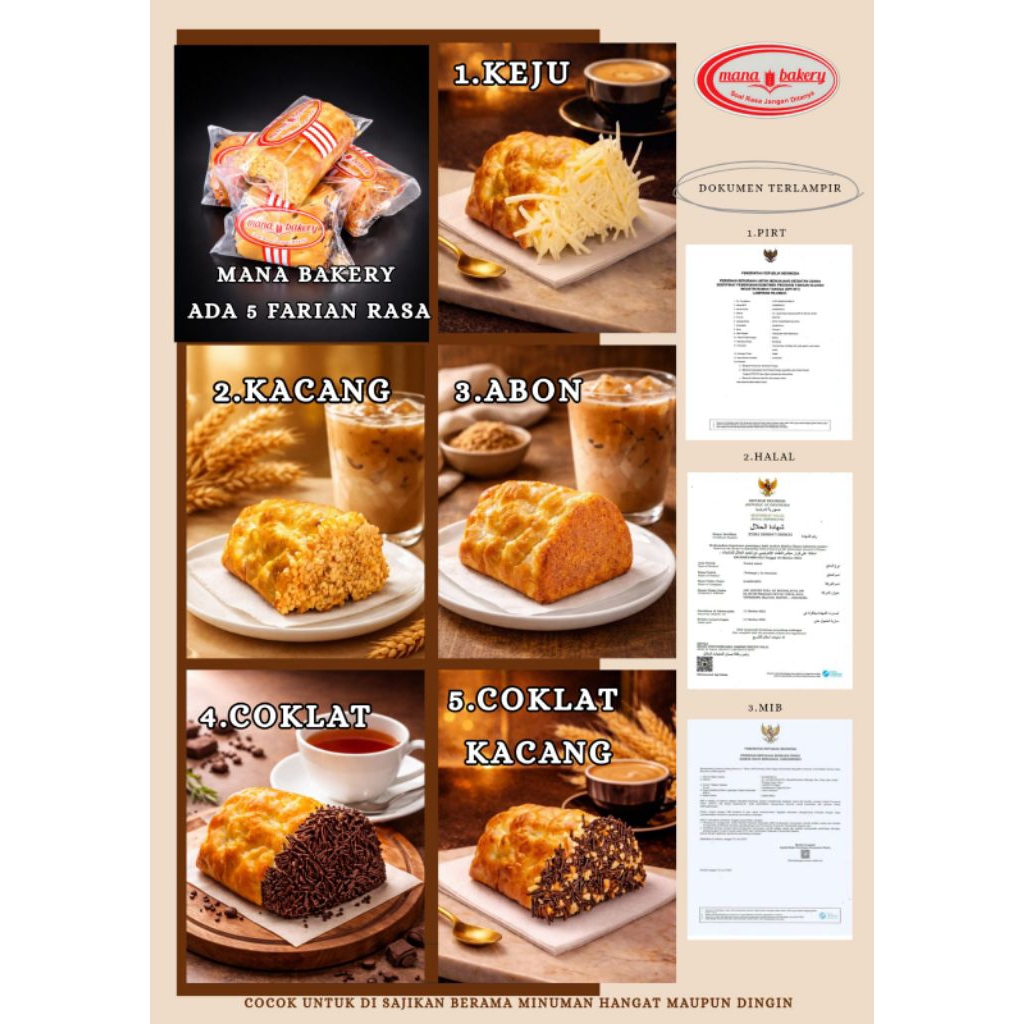 Roti mana Bakery isi 10 pcs