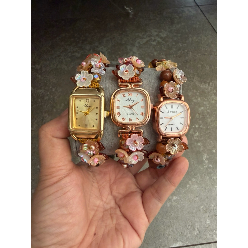 Jam tangan serut || jam tangan fairy || jam tangan bunga