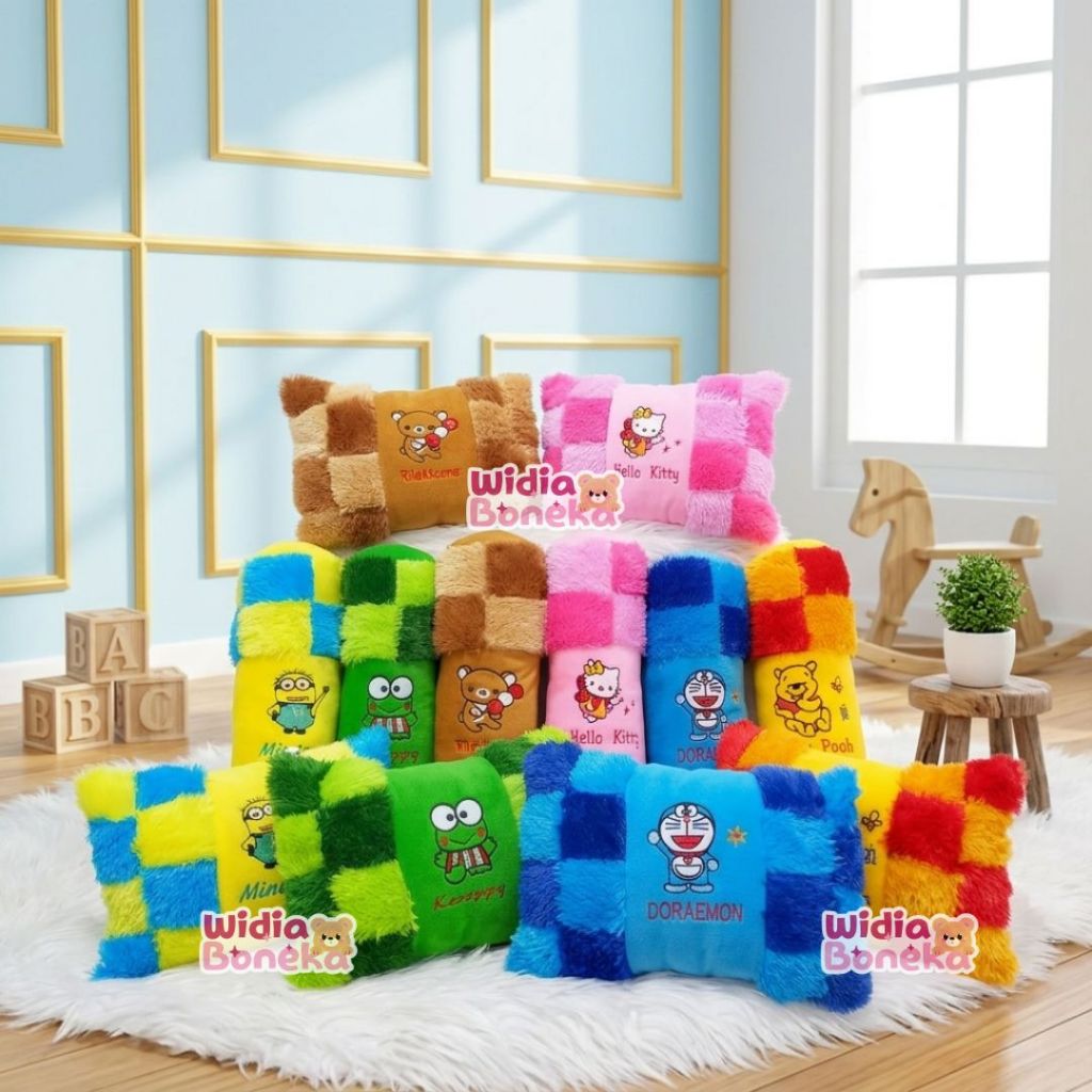 Bantal Guling Set Catur Karakter Anak