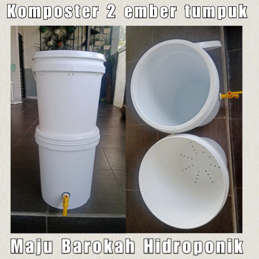 Komposter 2 Ember Tumpuk Untuk Mengolah Sampah Organik Dapur