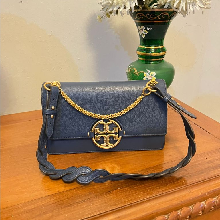 Preloved Tas Tory Burch Miller Cross Body Navy