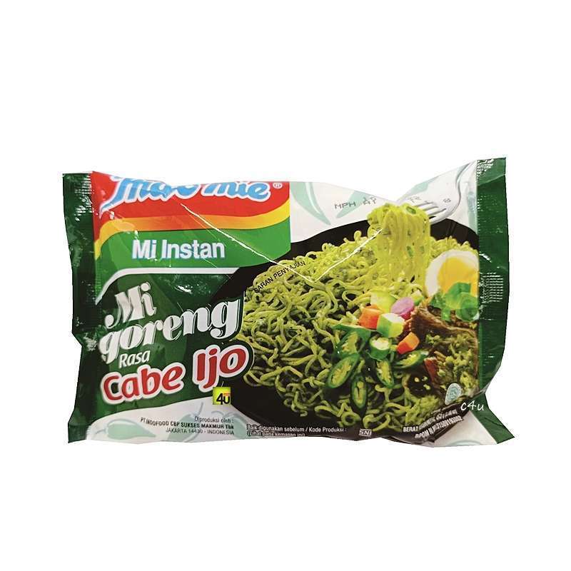 Sembako mie goreng cabe ijo mie goreng langka pilihan sambal cabai hijau gurih pedas segar aroma kha