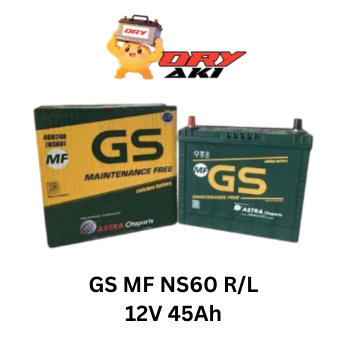 AKI MOBIL NS60L/NS60 GS MF KERING ASTRA OTOPART aki mobil avanza 45 ampere PRODUK ORIGINAL 100%