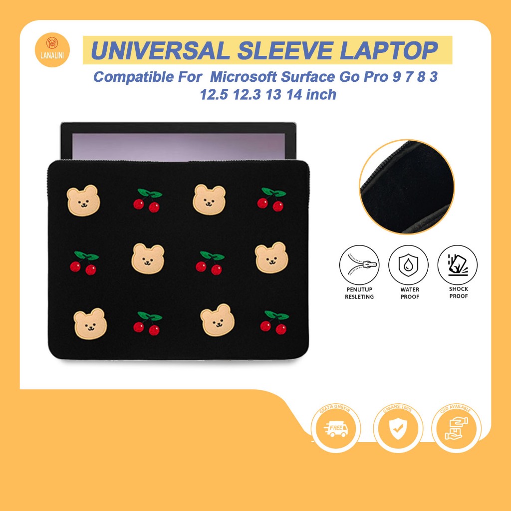 Sleeve Microsoft Surface Pro 11 X 10 9 8 7 6 5 Go 1 2 3 4 10.5 11 12 13 Inch Tas Tablet Portable Bag
