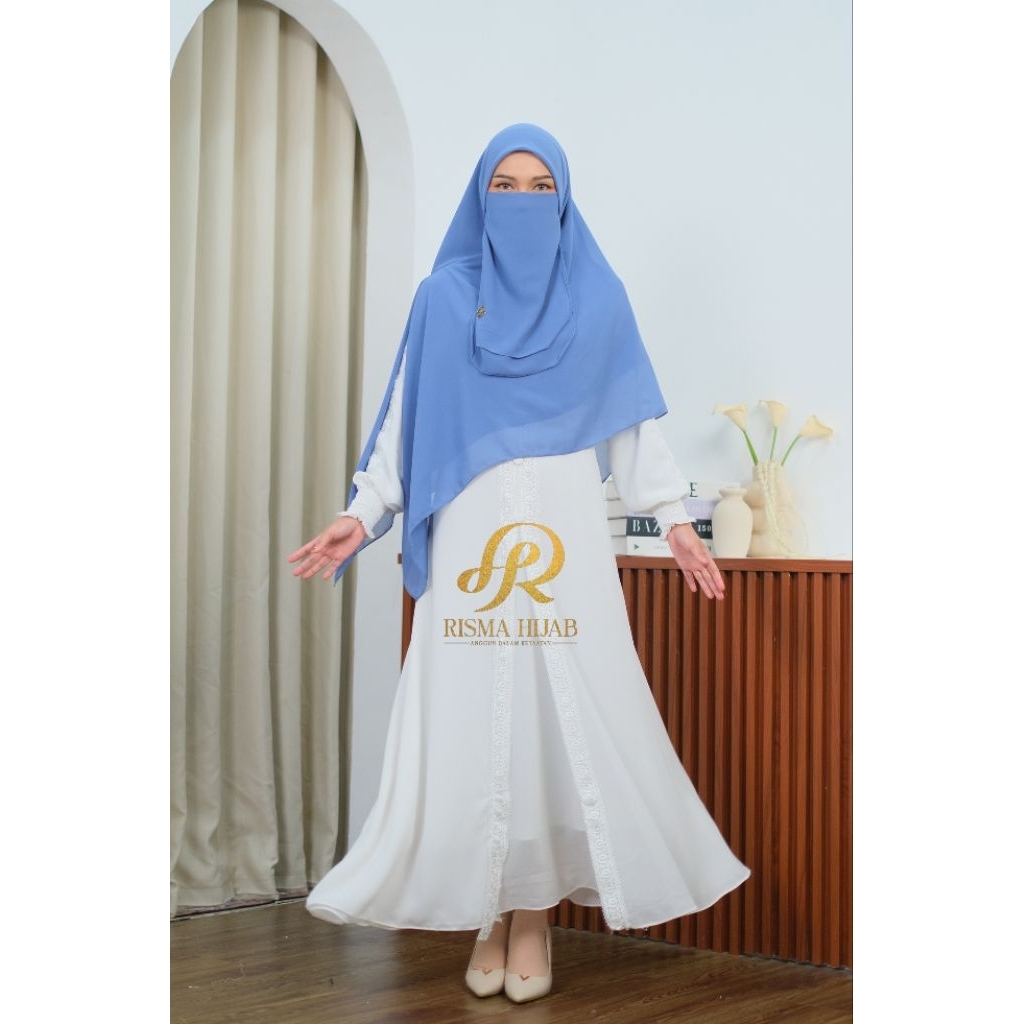 JILBAB SEGIEMPAT INSTAN SYARI RESLETING CERUTY BABYDOLL