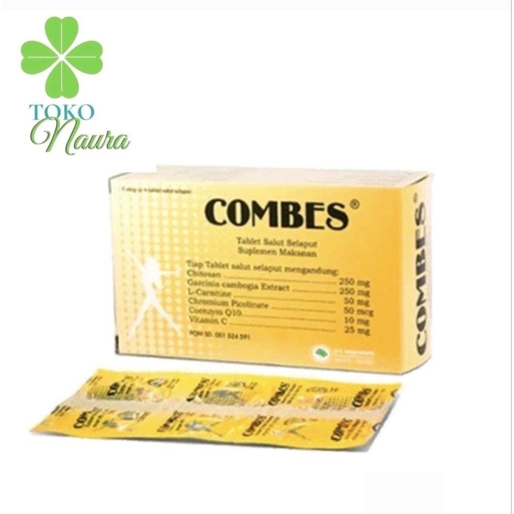 Combes Obat Diet Pelangsing 1 Box isi 30 Kaplet