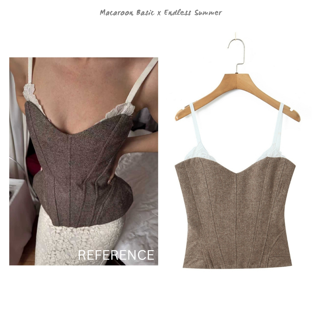 Khaki Tank Top - Atasan Sexy Tank Top Wanita