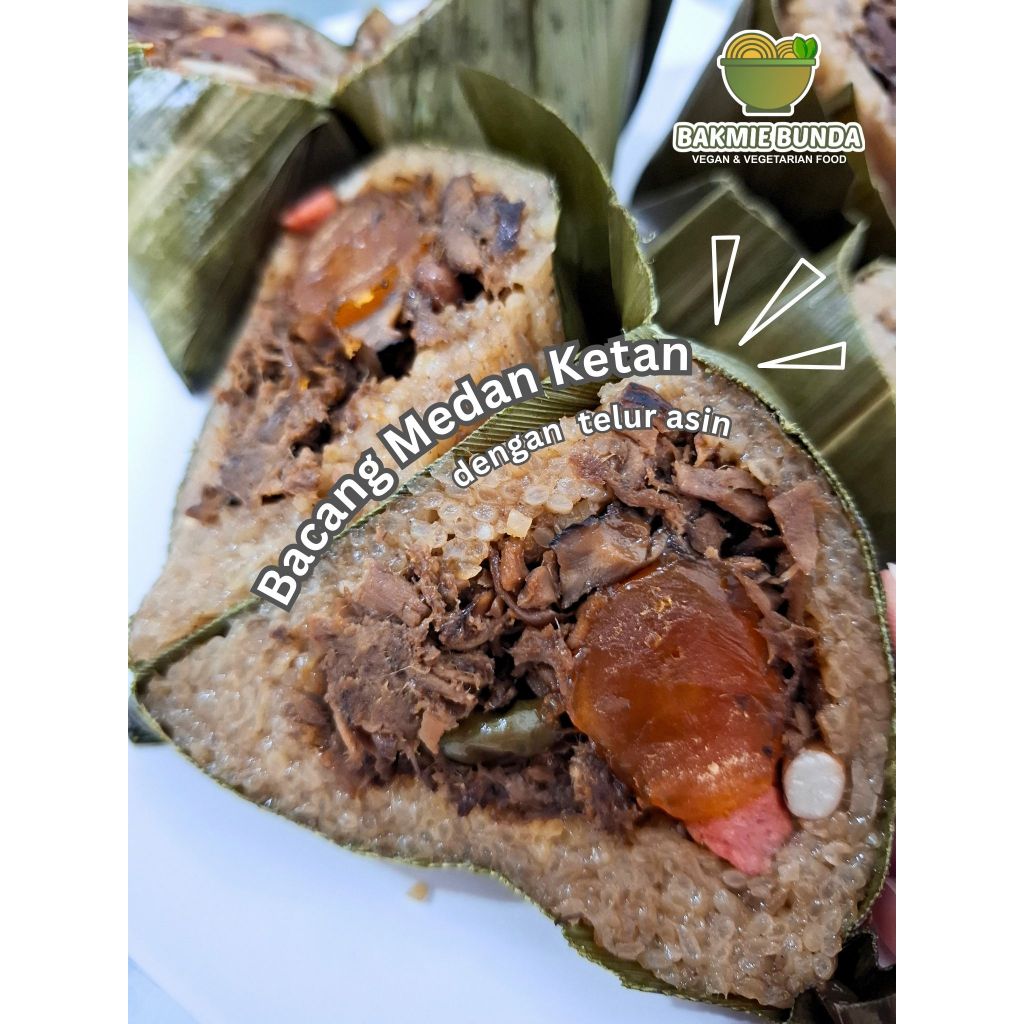 BACANG VEGAN VEGETARIAN PREMIUM BANGKA MEDAN VEGE BAKCANG KETAN / BERAS