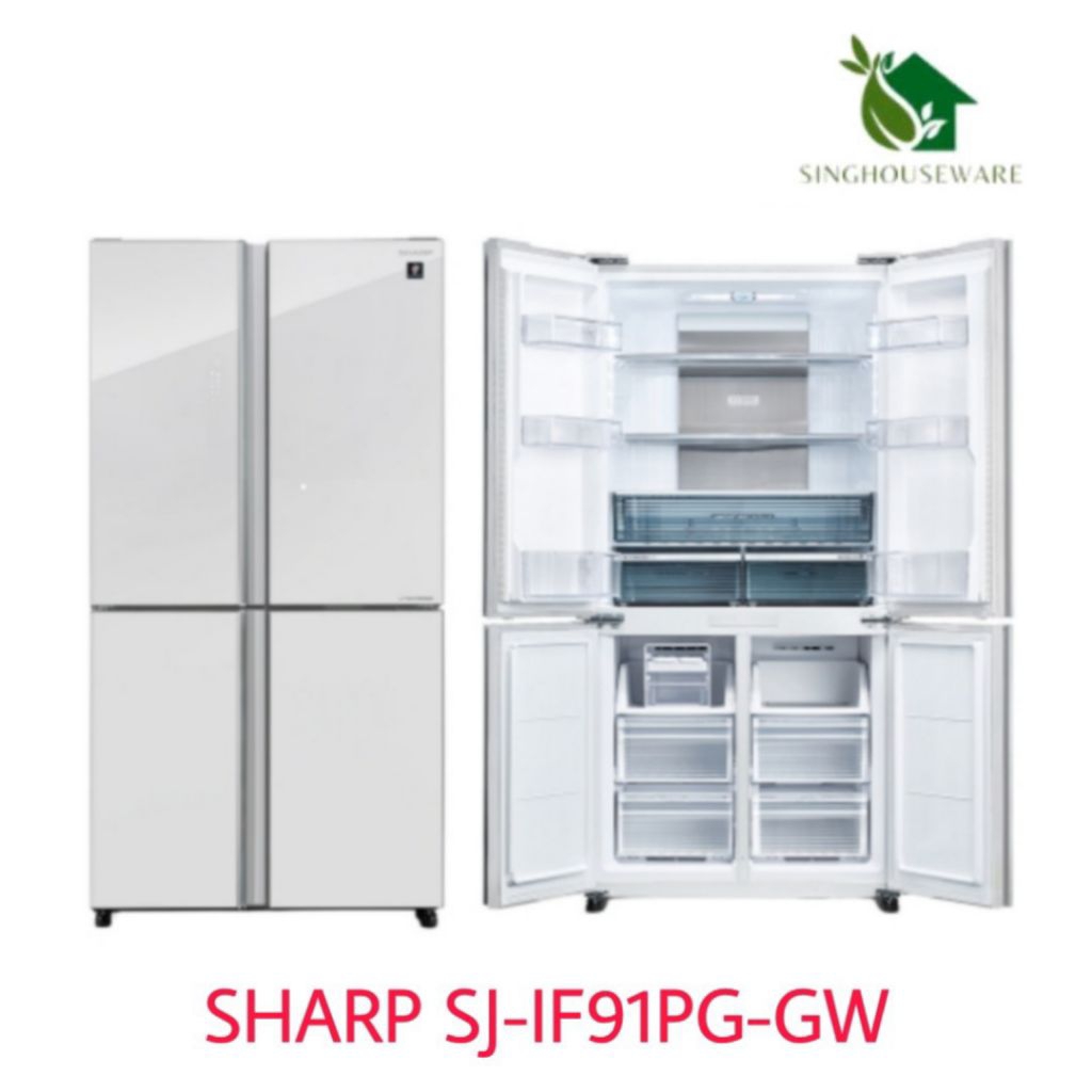 Sharp Kulkas 4 Pintu SJ-IF91PG-GW