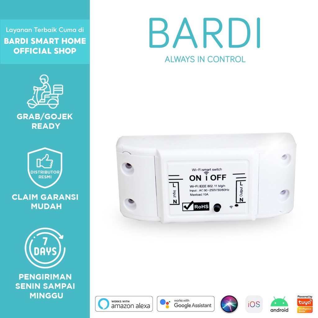 BARDI Smart Breaker from Bardi Smart Home Putih