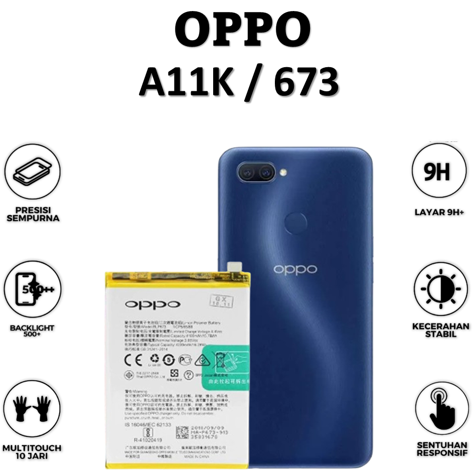 BATERAI  OPPO A11K / BLP673  BATRE BATARAI BATERAI ORIGINAL 100%