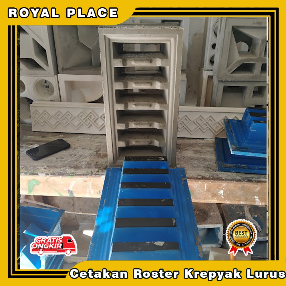 cetakan angin angin rumah fiber , loster fiber, cetakan fentilasi beton ,cetakan roster fiber BERGAR