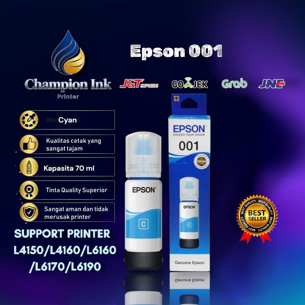 TINTA EPSON 001 CYAN (C13T03Y200)