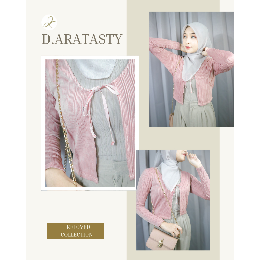 Preloved cardigan crop pink/preloved/cardigan/crop/pink/croppink