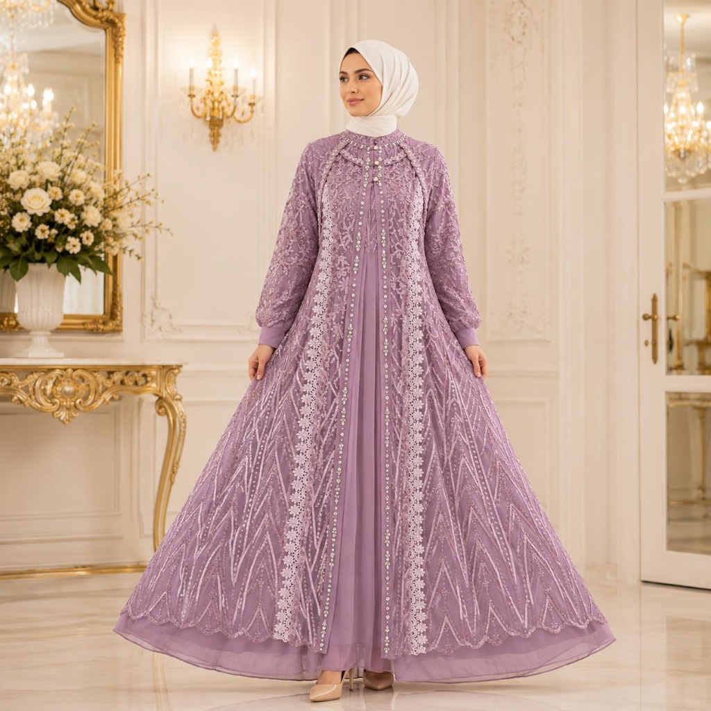 4015 NDS GAMIS OUTER PESTA PREMIUM TILE BRUKAT MIX CERUTY POLOS DAN FURING HYGET