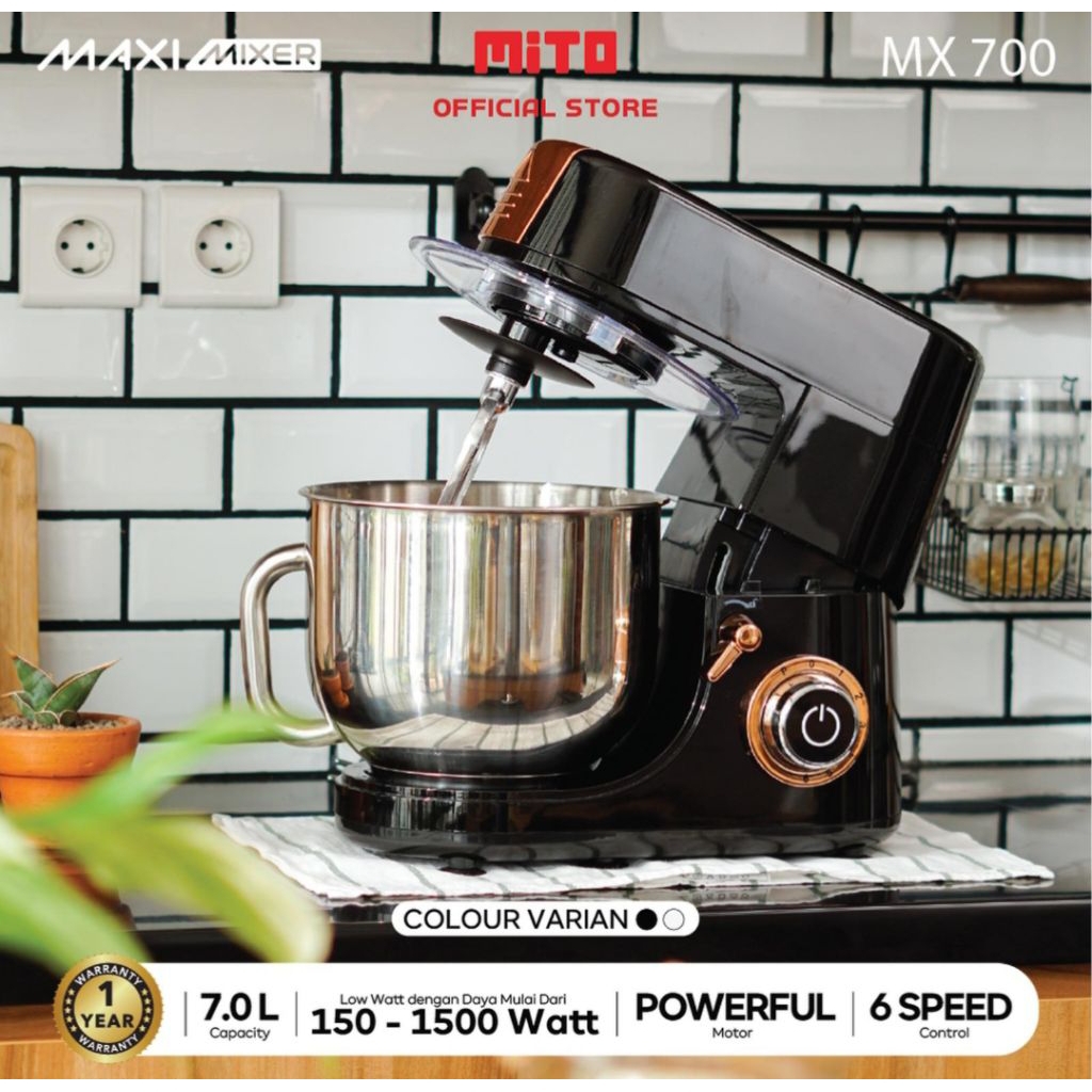 STAND MIXER MITO 7L MAXI MX 700 STAND MIXER MITO 7 LITER MX700 MAXI