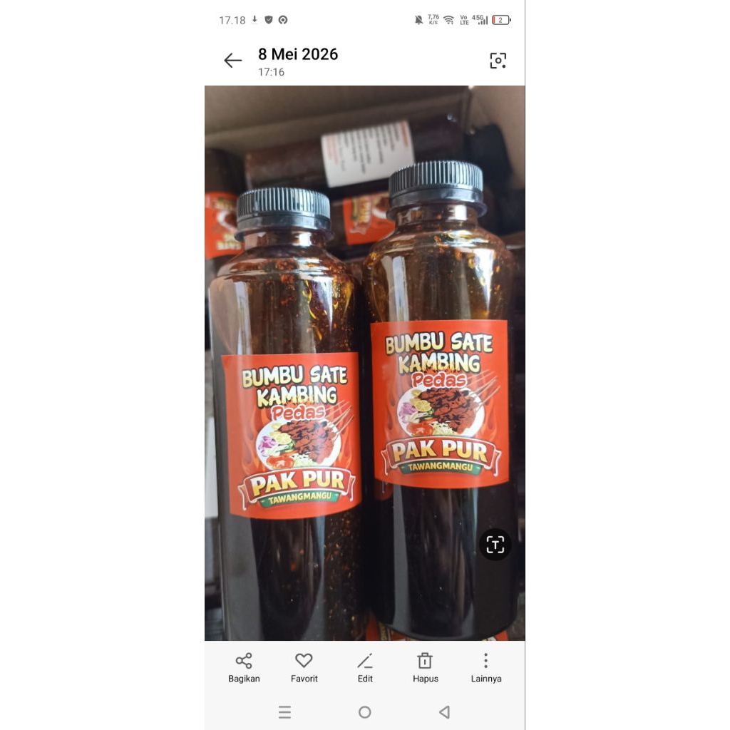 Bumbu Sate Pak Pur Tawangmangu