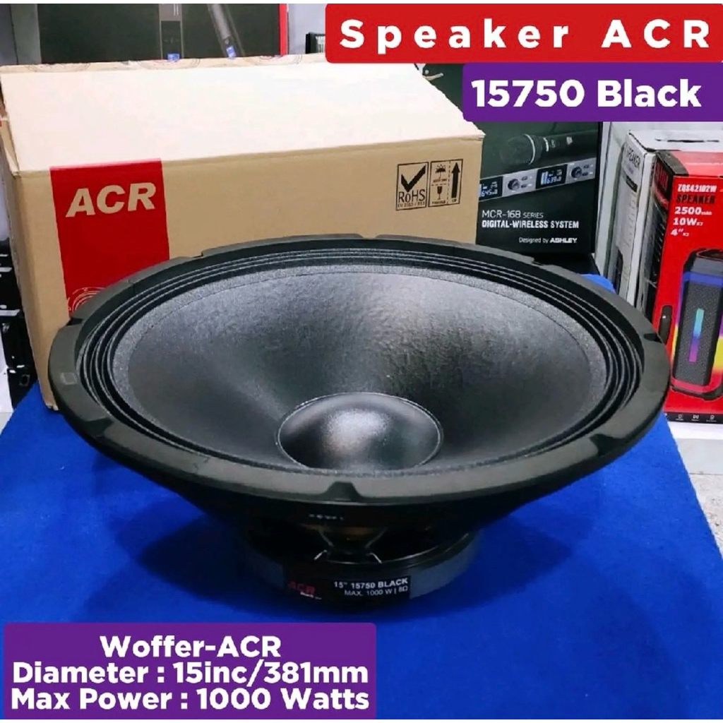 Speaker 15 inch Acr 15750 Black woofer
