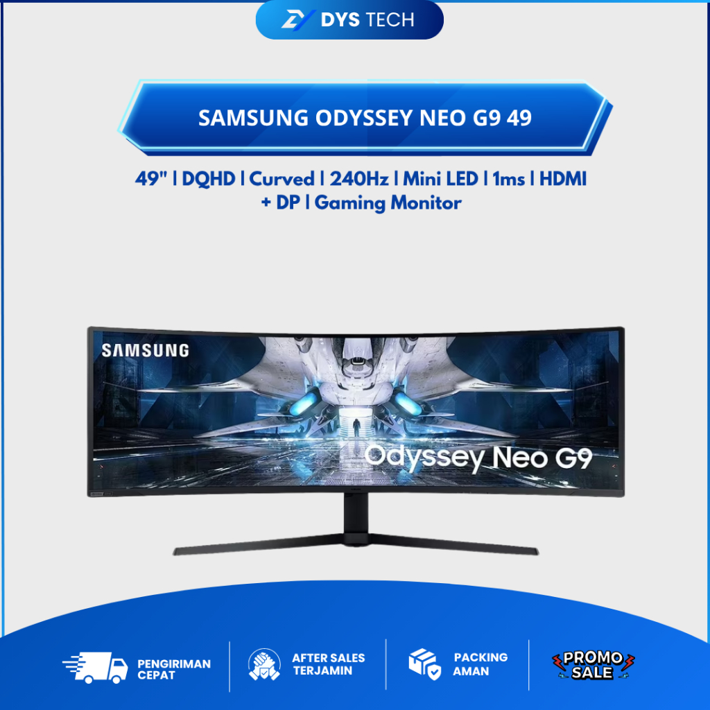 Monitor Samsung Odyssey Neo G9 49" G95NA Dual QHD 240Hz Gaming Monitor