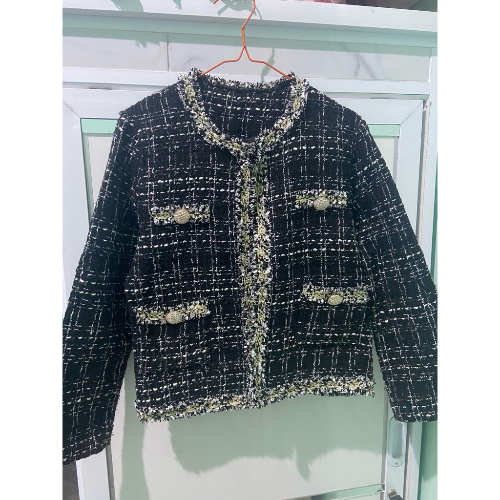 preloved tweed blazer