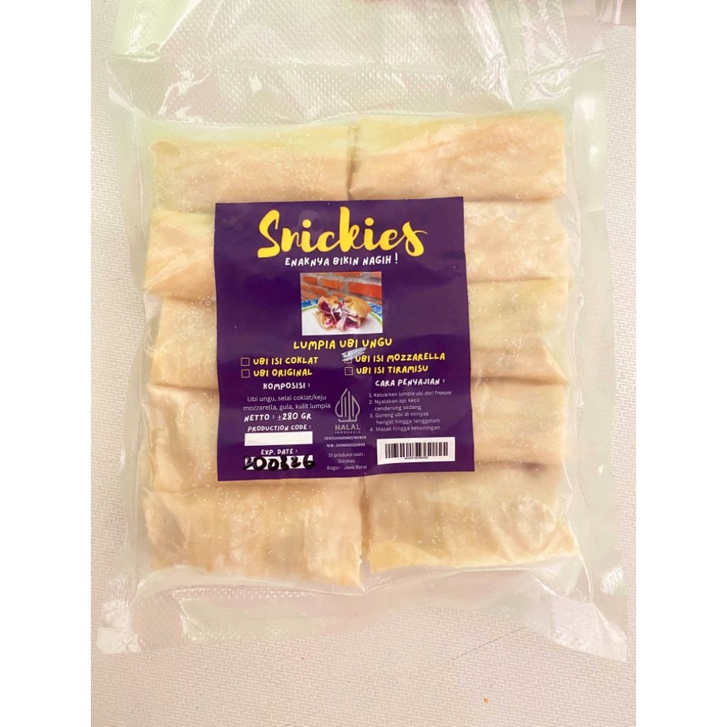 Lumpia Ubi Ungu Isian Mozarella isi 10pcs