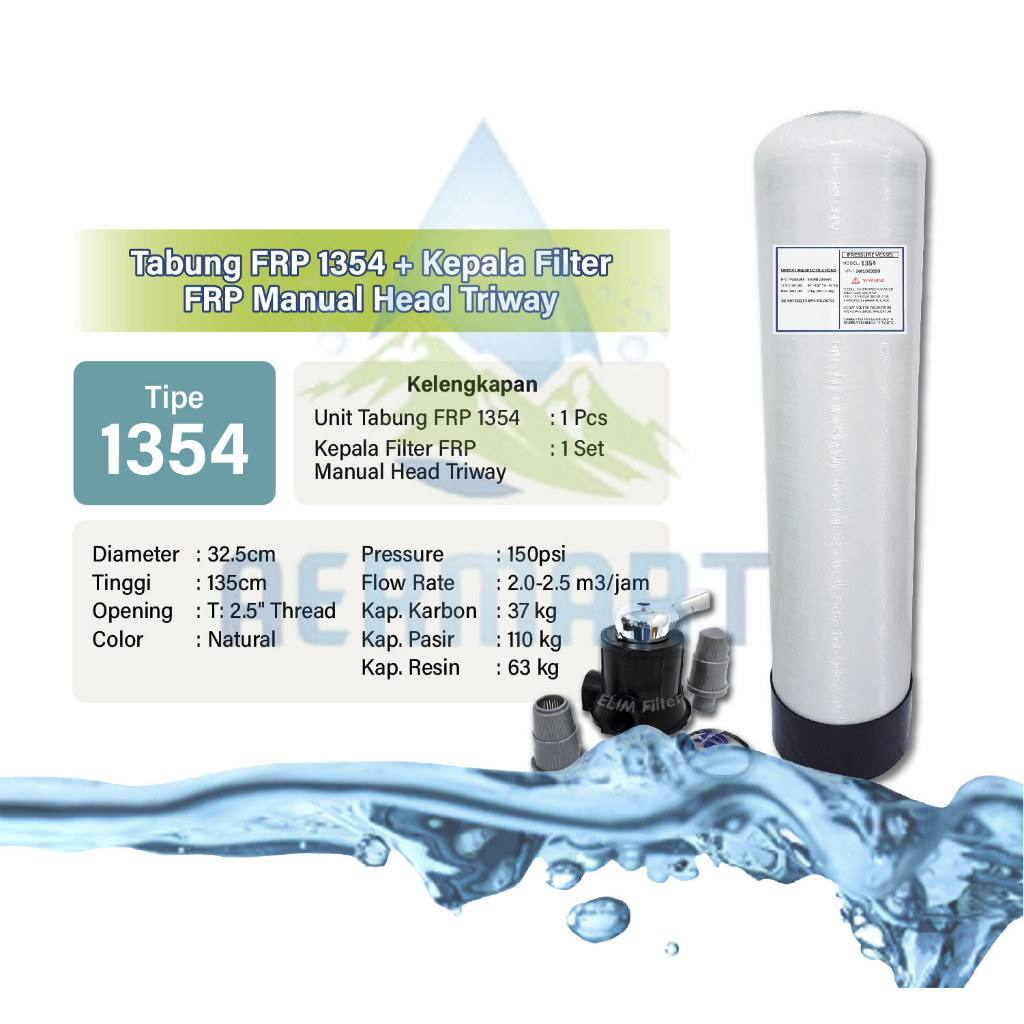 Tabung Filter Air FRP 1354