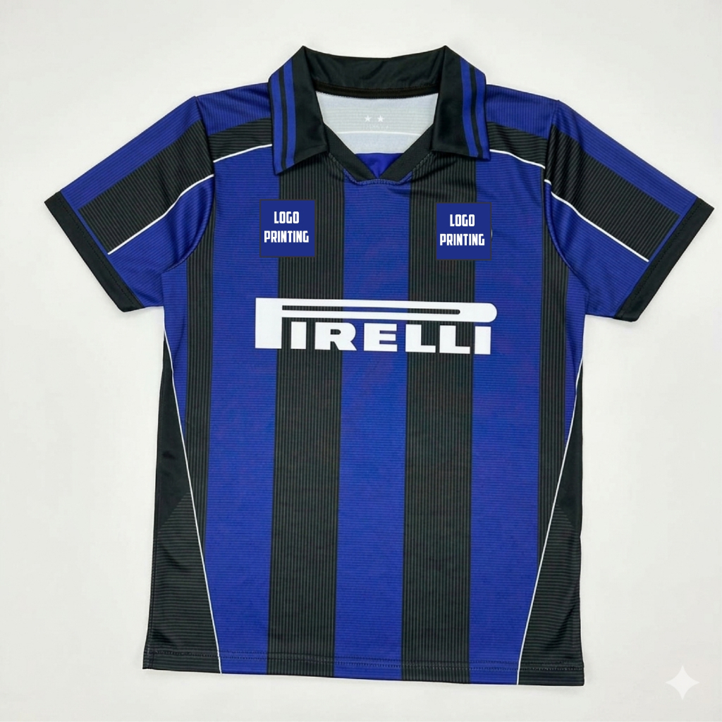 Jersey Retro Fantasy / Jersey Inter Milan / Kaos Inter Milan / Kaos Bola / Jersey Vintage