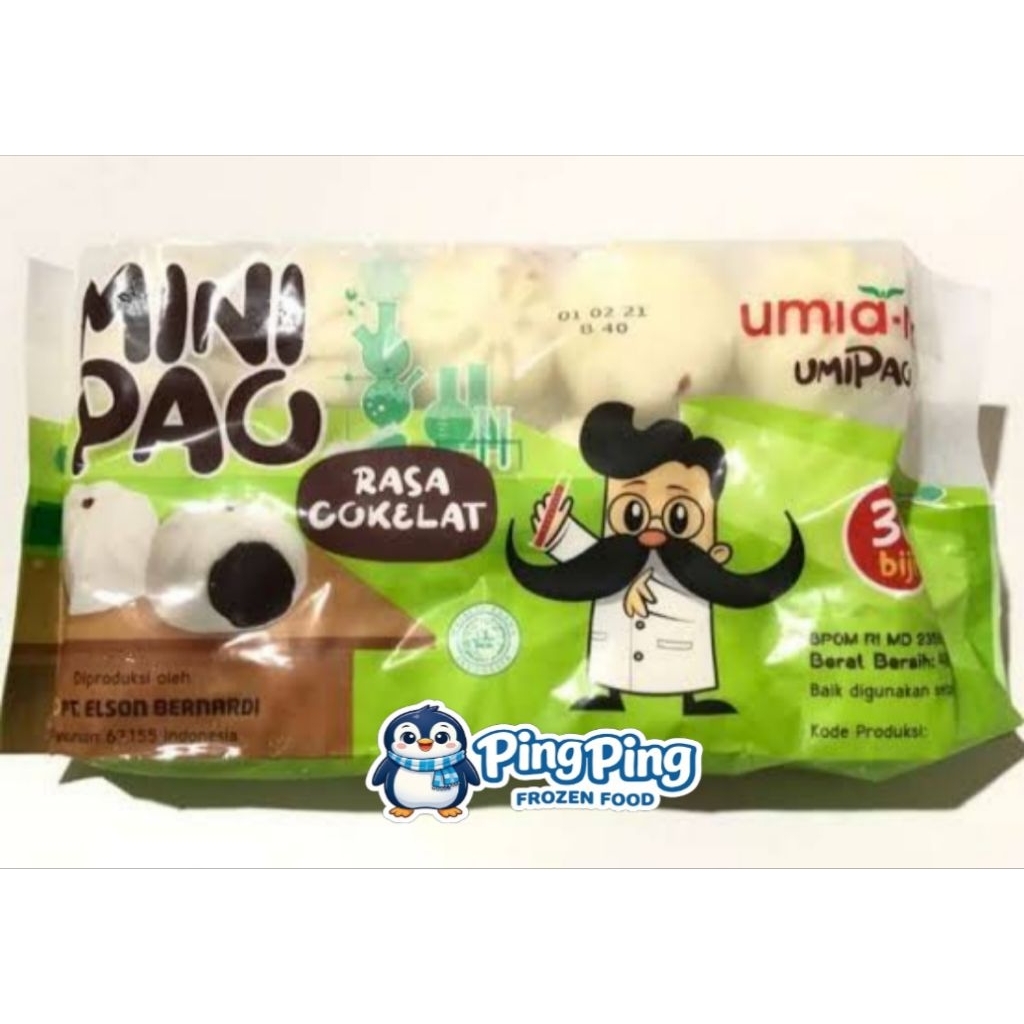 UMIAMI Mini Pao Coklat isi 30 465gr Minipao Bakpao Kecil Bapao Mini isi Chocolate Dimsum Frozen Food