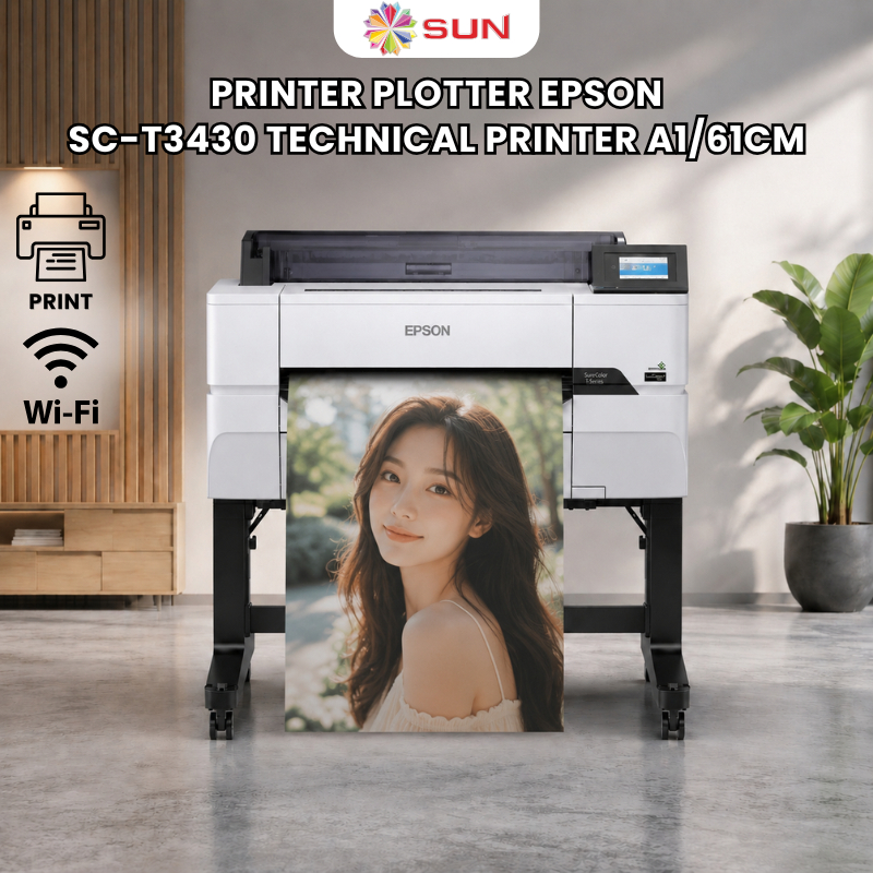 Printer Plotter Epson 24 Inch SureColor SC-T3430 / Printer Plotter Epson Sublime SC-F530 WiFi - Prin